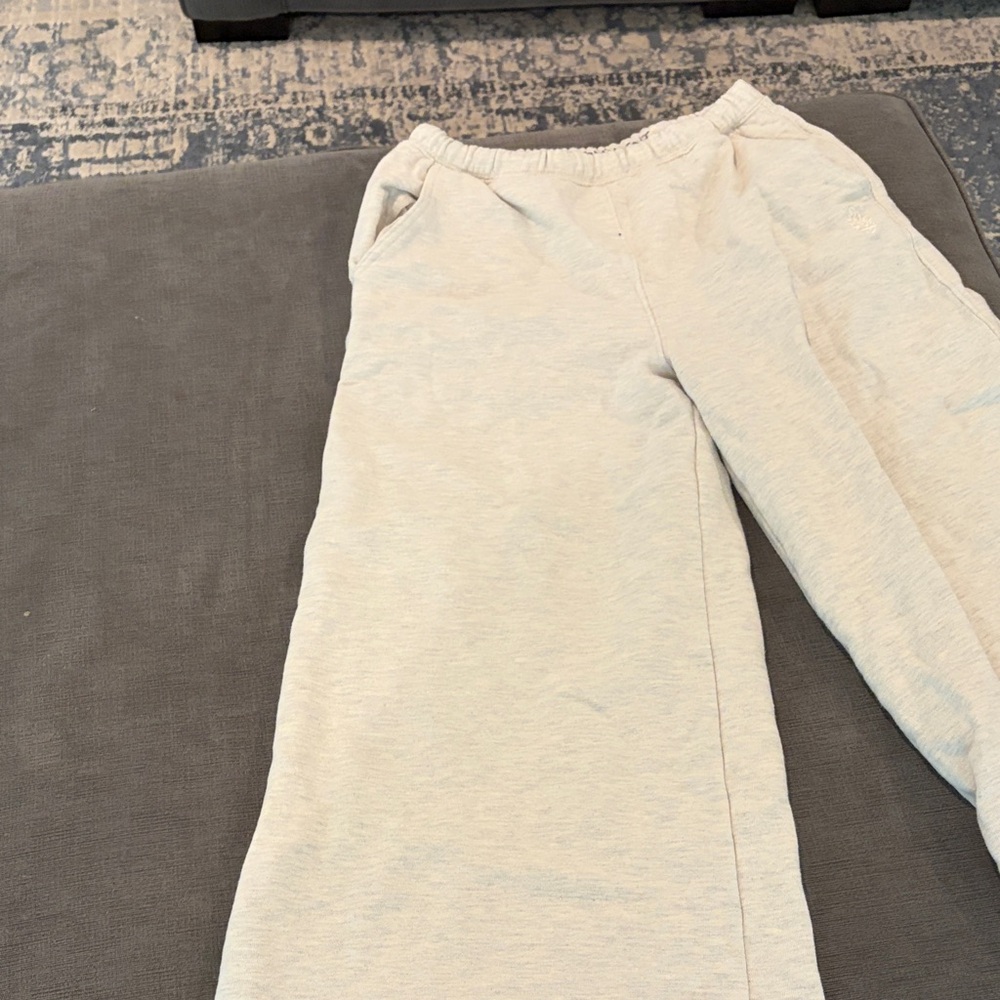 FP Movement by Free People Cream Wide Leg Sweat Pants - Picture 4 of 5